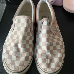 Ladies Checkered Vans Size 7 1/2